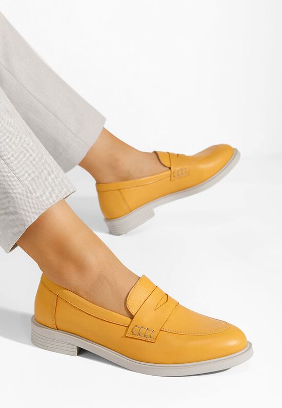 Loafers dama Zalaya galbeni