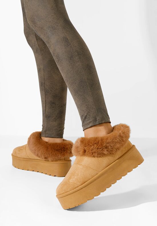 Cizme tip ugg Sevina V2 camel