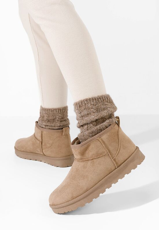 Cizme tip ugg Lilibet kaki